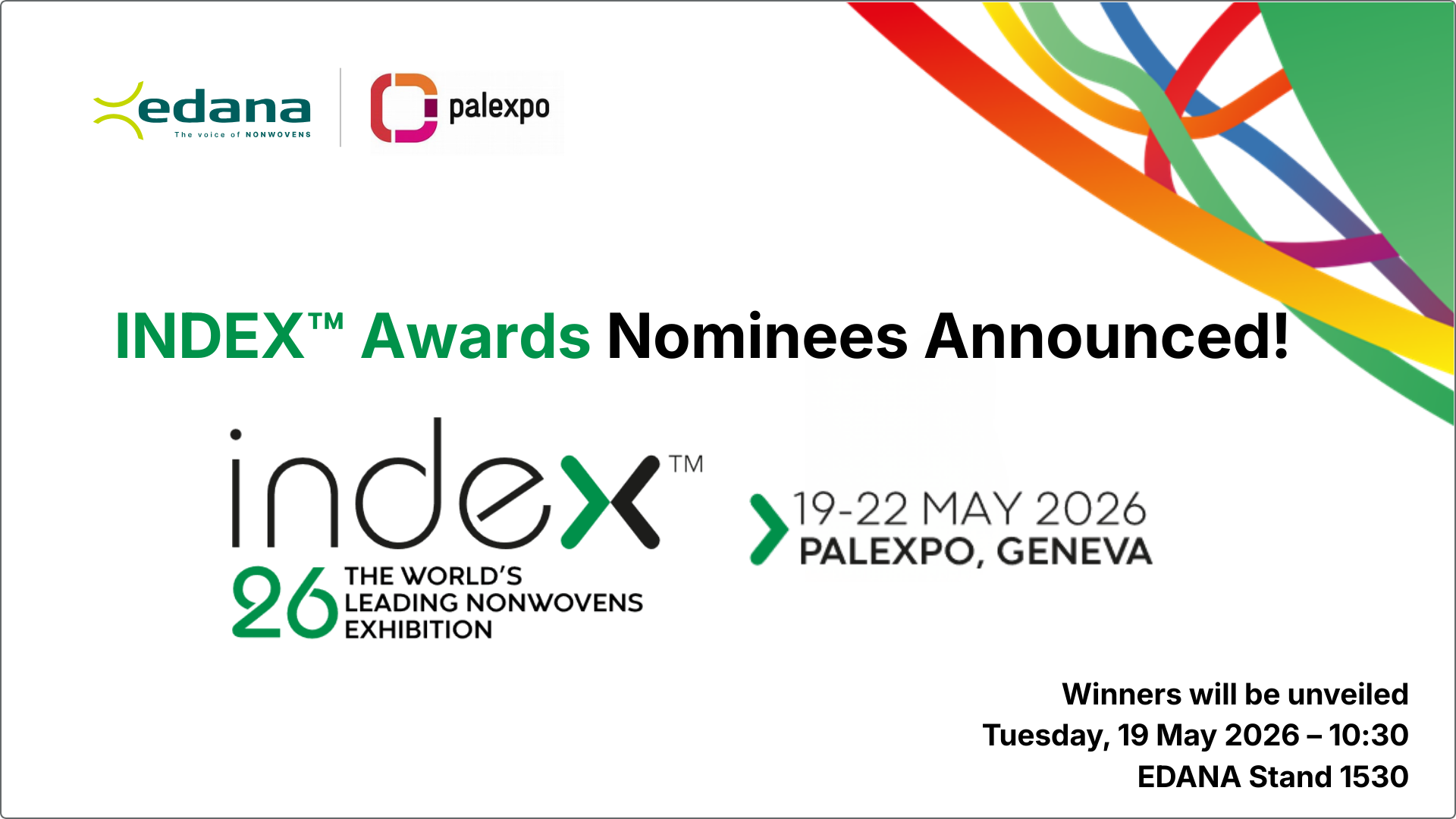 EDANA Announces INDEX Award Finalists